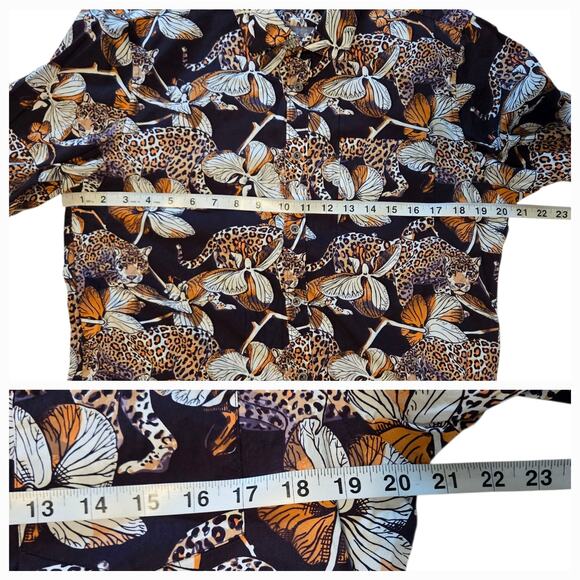 Paisley & Gray Men's Samuel Slim-Fit Floral Leopard-Print Button-Down Shirt Sz L - Picture 7 of 11